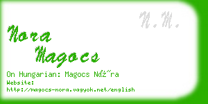 nora magocs business card